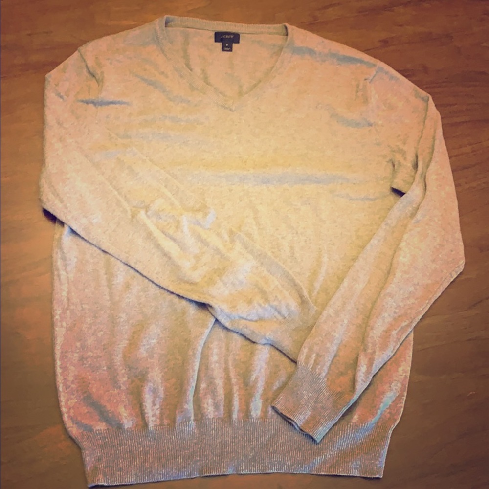 J. Crew Men’s Cotton Cashmere Sweater Brown